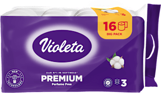 Premium toaletni papir, 3-slojni, 2160 listića Violeta