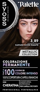 Colorazione permanente Metallic Collection 3-89 castano scuro ramato syoss