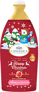 Душ гел Happy Christmas Ябълка и канела L'ANGELICA