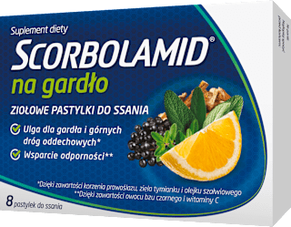 Ziołowe pastylki do ssania SCORBOLAMID