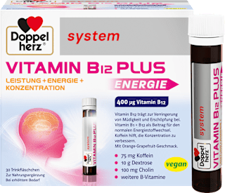 Doppelherz system Vitamin B12 Plus Energie Trinkfläschchen 30 St Doppelherz