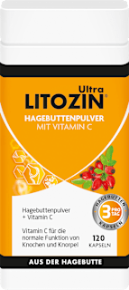 LITOZIN Ultra Hagebuttenpulver mit Vitamin C Kapseln 120 St LITOZIN