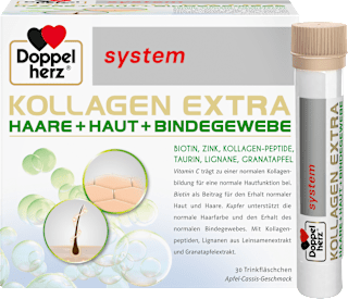 Doppelherz system Kollagen Extra  Haare + Haut + Bindegewebe Trinkfläschchen 30 St Doppelherz