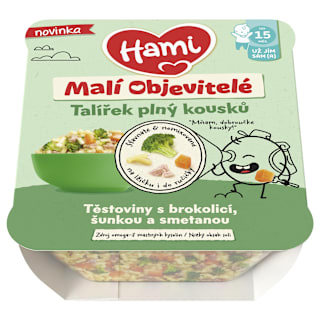 Cestoviny s brokolicou, šunkou a smotanou - Malí objavitelia Hami