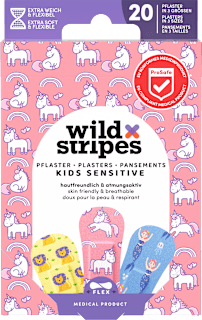 Vodoodporni otroški obliži Kids Sensitive Wild Stripes