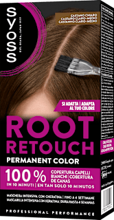 Colorazione permanente Kit Root Retouch castano chiaro syoss
