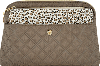 Kulturbeutel Set braun Leo 2tlg Soapland