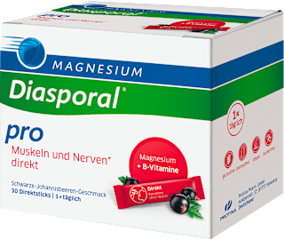 Magnesium-Diasporal Pro Muskeln und Nerven direkt Direktgranulat Sticks 30 St Diasporal