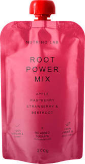 ROOT POWER MIX piure morcov, măr, zmeură, căpșună și sfeclă Nutrino Lab