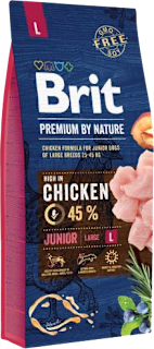 Premium by Nature granule pro psy Junior L s kuřecím masem Brit