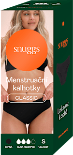 menstruační kalhotky pro silnou menstruaci, velikost S snuggs