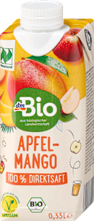 Jablková šťava s mangovou dreňou dmBio