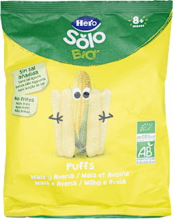 Snack Puffs mais e avena biologici Hero Solo