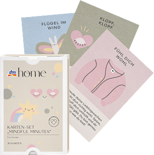 Karten-Set aus Papier "MINDFUL MINUTES", Kinder (13x8,5 cm), 1 St
