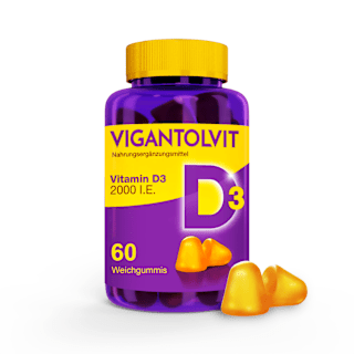 Vigantolvit Vitamin D3 2000 I.E. Weichgummis, Zitronengeschmack 60 St VIGANTOLVIT