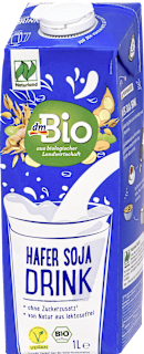 bio rostlinný nápoj oves & sója dmBio