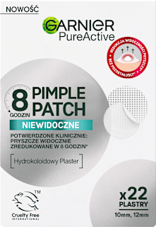 Plastry na niedoskonałości niewidoczne GARNIER PureActive
