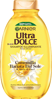 Shampoo illuminante Camomilla Baciata dal Sole Garnier Ultra Dolce