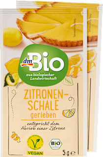 Zitronenschale gerieben (2x5g) dmBio