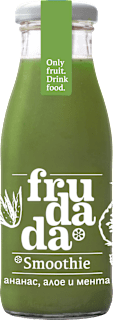 Студенопресовано смути с ананас, алое и мента frudada