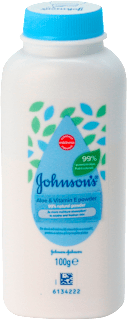 baby puder,aloe vera i vitamin E Johnson's baby