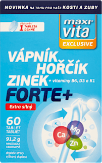 tablety Forte+ Vápník, Hořčík & Zinek maxi vita