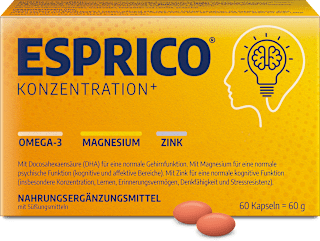 ESPRICO KONZENTRATION+ Kaukapseln 60 St ESPRICO