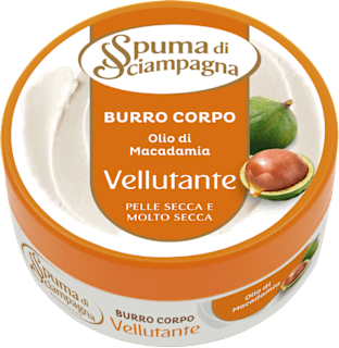 Burro corpo vellutante Spuma di Sciampagna