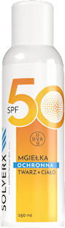 Mgiełka SPF50 do twarzy i ciała Sunny Skin Solverx