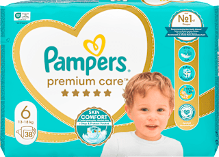 Plenice velikost 6 (13+ kg) Pampers Premium Care