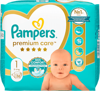 Plenice za novorojenčke, velikost 1 (2-5 kg) Pampers Premium Care