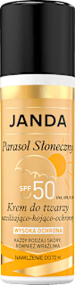 Krem do twarzy nawilżająco-kojąco-ochronny SPF 50 Parasol Słoneczny JANDA