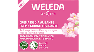 Crema giorno levigante rosa mosqueta e tè bianco WELEDA