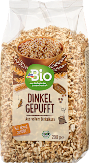 Bio puffasztott tönkölybúza mézzel dmBio