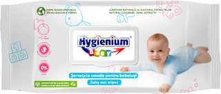 Șervețele umede cu extract de tei&aloe vera Hygienium BABY