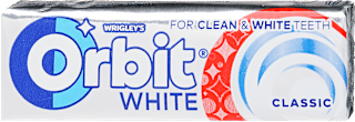 Rágógumi drazsé white classic Orbit