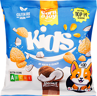 Extrudált kókuszos ízű snack Corn&joy