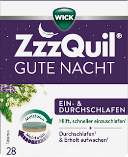 WICK ZzzQuil Gute Nacht Ein - & Durchschlafen Tabletten 28 St WICK ZzzQuil