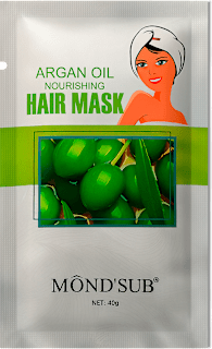 Maska do włosów w czepku z olejkiem arganowym Nourishing Hair Mask Mond'sub