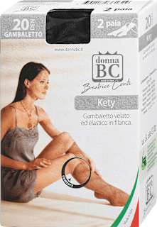 Dokolenke Kety 20 DEN, univerzalna velikost, Nero (2 para) donna BC Beatrice Conti
