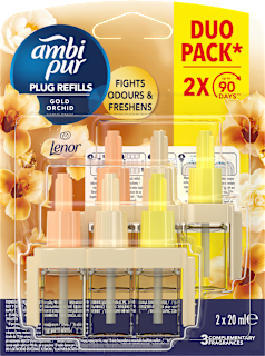 3volution uložak za električni osvježivač zraka – Gold Orchid, 2 x 20 ml Ambi Pur