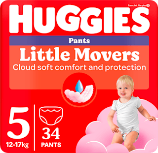 Scutece chiloțel pentru fetițe numărul 5, 12-17 kg Huggies