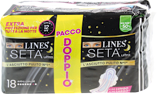 Assorbenti Seta Ultra Extra con ali pacco doppio LINES