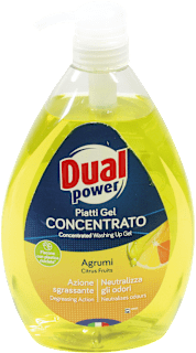 Piatti gel concentrato agli agrumi Dual power