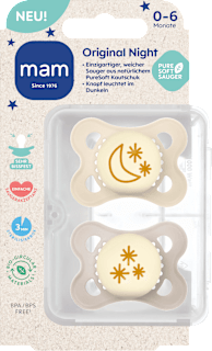 Schnuller Original Night beige 0-6 Monate mam