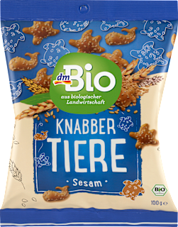 bio krekry zvířátka se sezamem dmBio