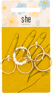 Mehrfachringe-Set gold  s-he stylecollection