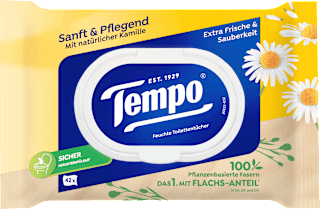 Feuchtes Toilettenpapier sanft & pflegend Kamille Tempo
