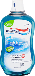 Szájvíz Fresh& Minty Aquafresh