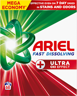 Prací prášok Ultra Oxi Effect  Ariel